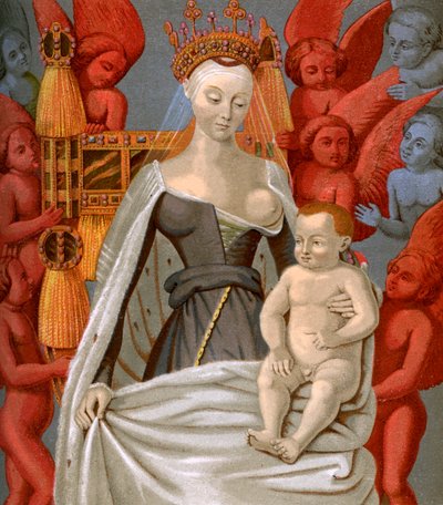 アニエスソレル1421-1450、フランスのチャールズ7世の愛人、c1450 1849 作： Unbekannt