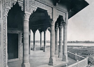 アグラ。ジャスミンタワーのバルコニー、c1910。 作： Unbekannt