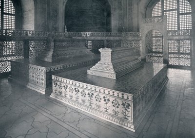 アーグラ、ムムタズイマハルの墓、タージのシャヒハーン、c1920。 作： Unbekannt