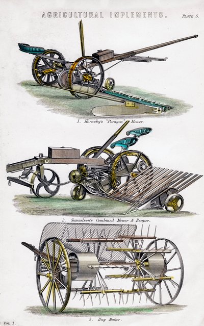 19世紀の農業用具 作： Unbekannt