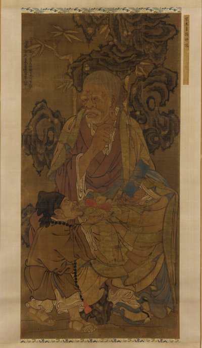 1345 年、第 15 代羅漢尊者阿字多。 作： Unbekannt