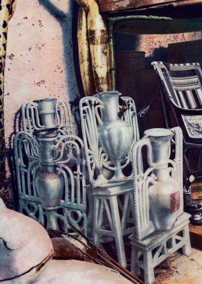 アラバスターの花瓶、ツタンカーメンの墓、エジプト、1933-1934 作： Unbekannt