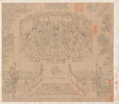 道教と仏教のテーマのアルバム、1200年代。 作： Unbekannt