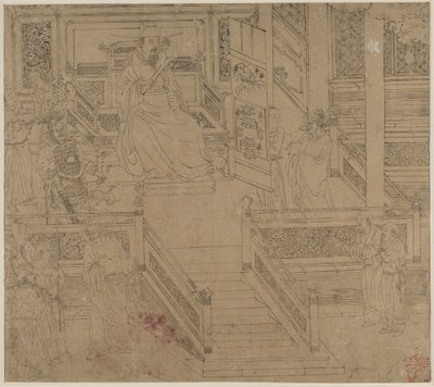道教と仏教のテーマのアルバム: Kings of Hells: Leaf 29, 1200s. 作： Unbekannt