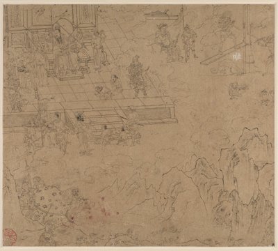 道教と仏教のテーマのアルバム: Kings of Hells: Leaf 39, 1200s. 作： Unbekannt