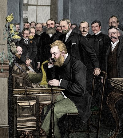 アレクサンダーグラハムベル1847-1922、スコットランド生まれのアメリカ人発明家 作： Unbekannt