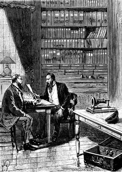 アレクサンダーグラハムベル1847-1922、スコットランド生まれのアメリカの発明家、1876 作： Unbekannt