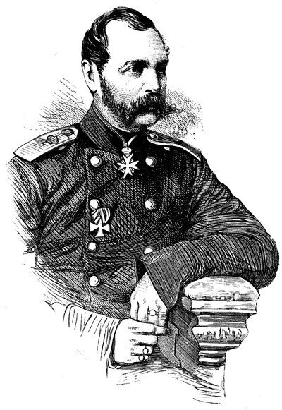 アレクサンドル2世1818年-1881年、1855年のロシア皇帝 作： Unbekannt