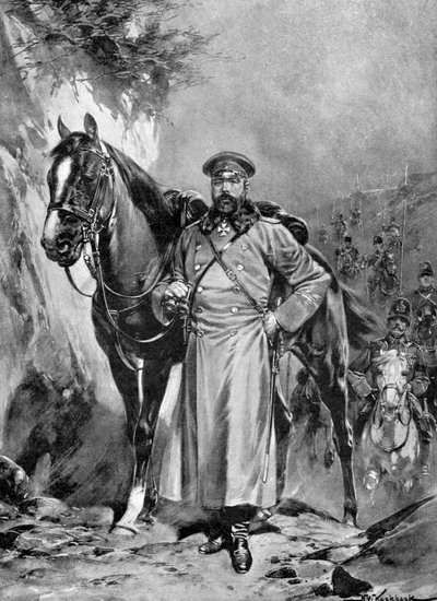 アレクセイニコライエビッチクロパトキンと馬、日露戦争、1904年〜5月 作： Unbekannt