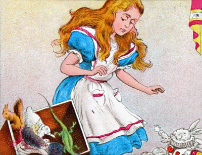 アリスは再び大きくなりました、c1900。 作： Unbekannt
