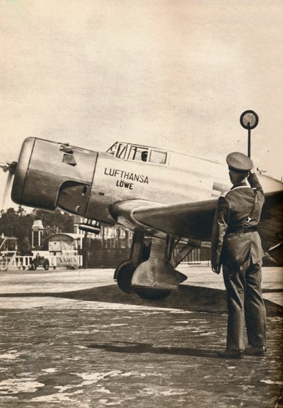 ベルリン、テンペルホーフ空港での開始はすべて明確ですc1936 c1937 作： Unbekannt