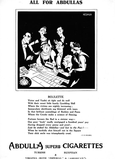 アブドゥラスのすべて-ルーレット、1927 作： Unbekannt