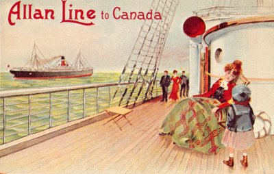 カナダへのアラン線、c1900。 作： Unbekannt