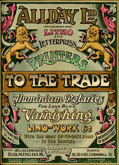 オールデイ株式会社-広告、1907 作： Unbekannt