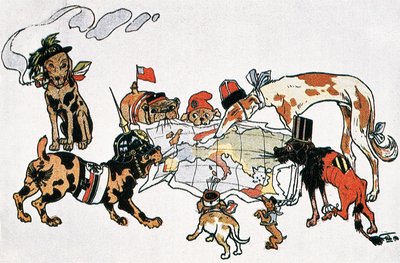 第一次世界大戦の寓意的な風刺画 作： Unbekannt