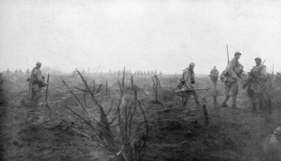 同盟軍、1917年7月31日、ベルギーのイゼル運河で、1926年 作： Unbekannt