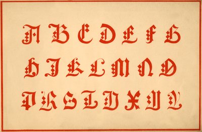 アルファベット、アルファベットAZ、大文字 作： Unbekannt