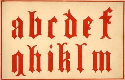 アルファベット、am、小文字 作： Unbekannt
