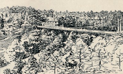 アラムチャイン吊り橋、1929 作： Unbekannt