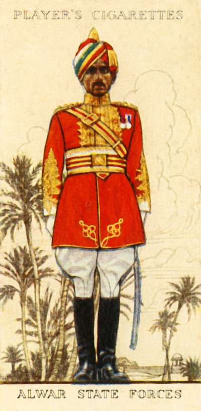 アルワル国軍、1936年。 作： Unbekannt