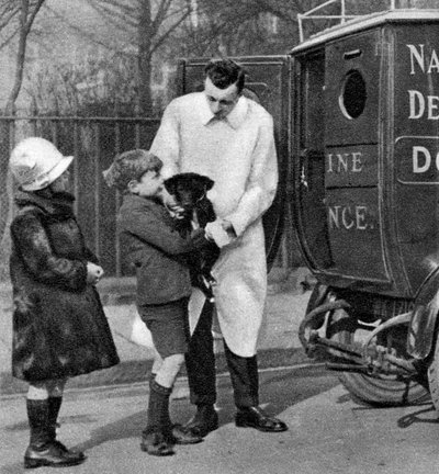 1926年から1927年にロンドンで行われた国立犬防衛リーグの救急車 作： Unbekannt