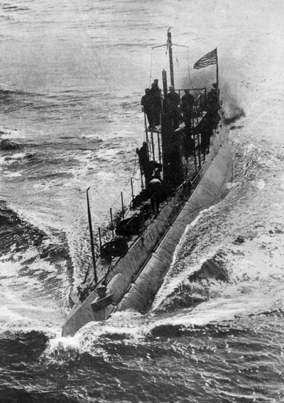 アメリカの潜水艦の全速力への備え、第一次世界大戦、1914-1918、c1920 作： Unbekannt