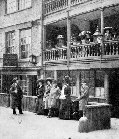 ロンドンのアメリカ人、ジョージホテルでのパーティー、自治区、サザーク、ロンドン、1910 作： Unbekannt