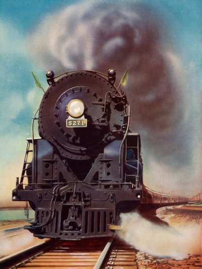 アメリカで最も有名な列車。 20世紀限定、1935年。 作： Unbekannt