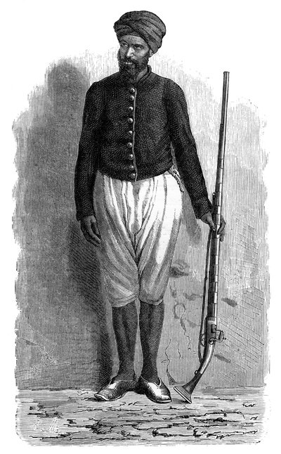 チュニスのアラブ兵、c1890 作： Unbekannt