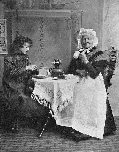 英国のコテージシーン、1912 作： Unbekannt