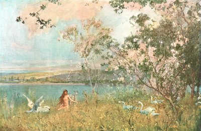 春の牧歌、1897年、c1902。 作： Unbekannt