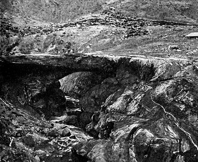 1895年、ペルーのインカ橋 作： Unbekannt