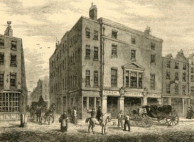 ロングエーカーの古いコーチメーカーショップ、1881年。 作： Unbekannt