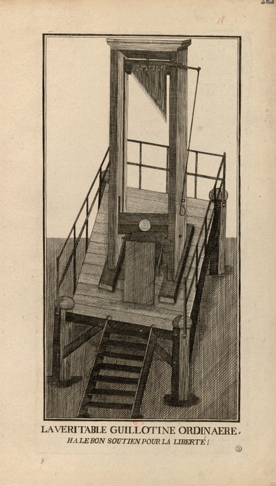 普通のギロチン。 ハ、自由のための良いサポート！ 、1791-1794。 作： Unbekannt