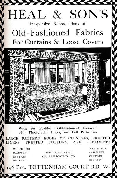 Heal＆Sons of Tottenham Court Road、London、1908の広告 作： Unbekannt