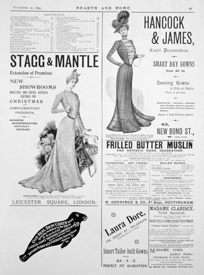 ハースアンドホームの広告ページ、1899年11月30日 作： Unbekannt