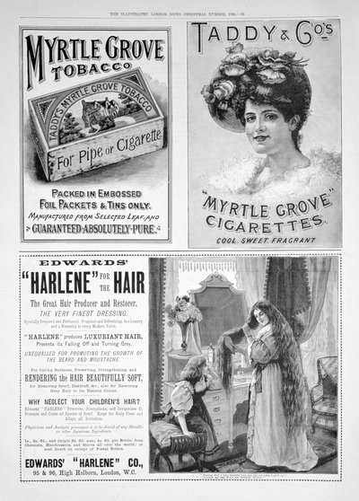 Illustrated London Newsの広告ページ、クリスマス番号、1896 作： Unbekannt