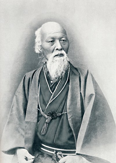1902年、正装をした高齢の日本人医師 作： Unbekannt