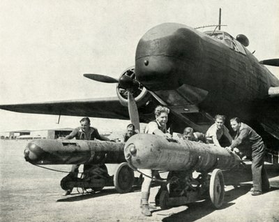 数百マイルにわたって魚雷を運ぶことができる航空機、c1942-1943、1945。 作： Unbekannt