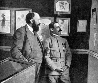 1915年のフランス、シャンパーニュ、第二次世界大戦で戦うフランスの兵士による芸術の展示 作： Unbekannt