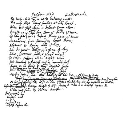 18世紀のホメロスの教皇の翻訳原本の抜粋、1840 作： Unbekannt
