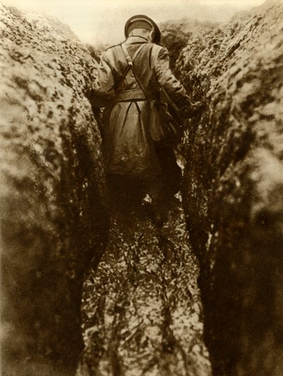 塹壕の将校、フランス、第一次世界大戦、1916年、1935年。 作： Unbekannt