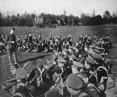 公園での野外講義、オックスフォード、1915 作： Unbekannt