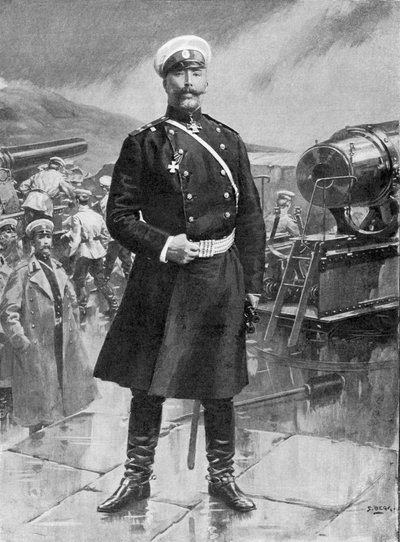 アナトリーミハイロビッチストッセル、ロシア将軍、日露戦争、1904-5 作： Unbekannt