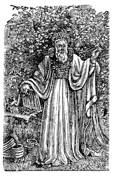 判決の胸当て、c1900を身に着けている古代イギリスのArch-Druid 作： Unbekannt