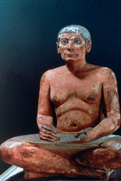 紀元前25〜24世紀の着席した書記の古代エジプト人像 作： Unbekannt