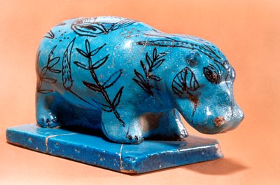 古代エジプトのカバの置物、紀元前16世紀 作： Unbekannt