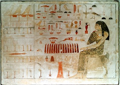 紀元前27〜25世紀の象形文字が描かれた古代エジプトの石碑 作： Unbekannt