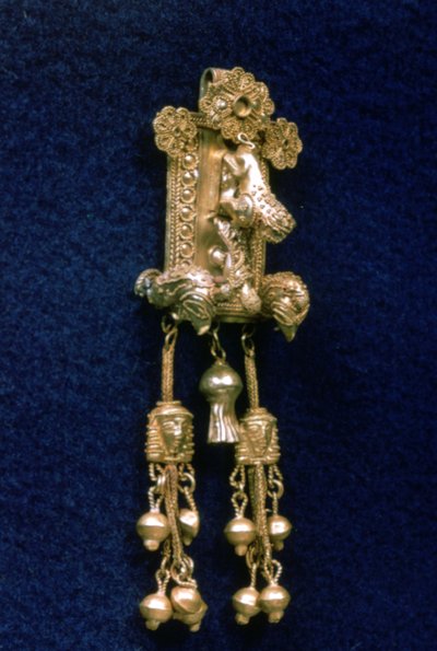 古代ギリシャの寺院のペンダント、紀元前c630-620 作： Unbekannt