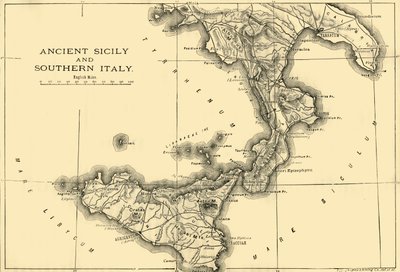 古代シチリア島と南イタリア、1890年。 作： Unbekannt